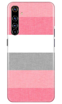 Pink white pattern Mobile Back Case for Realme X50 Pro (Design - 55)