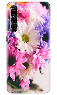 Coloful Daisy Mobile Back Case for Realme X50 Pro (Design - 73)