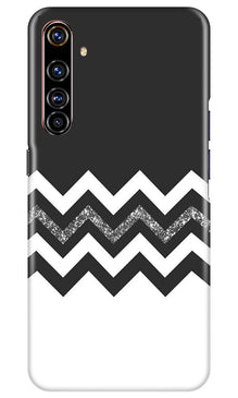 Black white Pattern2Mobile Back Case for Realme X50 Pro (Design - 83)