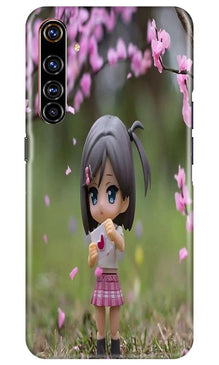 Cute Girl Mobile Back Case for Realme X50 Pro (Design - 92)