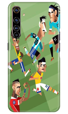 Football Mobile Back Case for Realme X50 Pro  (Design - 166)