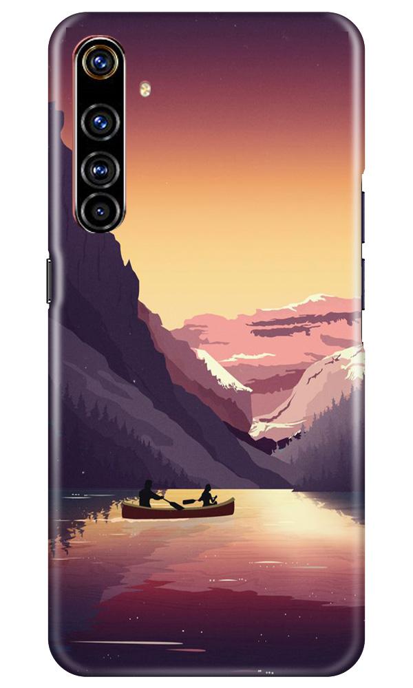 Mountains Boat Case for Realme X50 Pro (Design - 181)