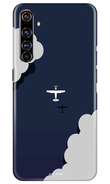 Clouds Plane Mobile Back Case for Realme X50 Pro (Design - 196)