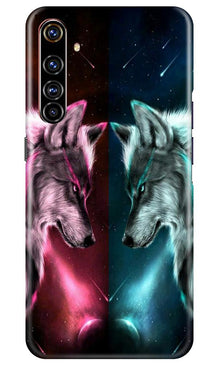 Wolf fight Mobile Back Case for Realme X50 Pro (Design - 221)