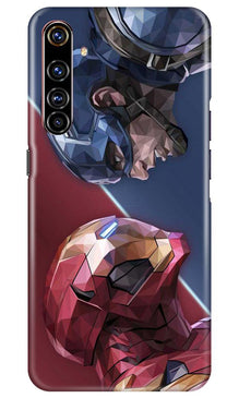 Ironman Captain America Mobile Back Case for Realme X50 Pro (Design - 245)