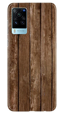Wooden Look Mobile Back Case for Vivo X60 Pro  (Design - 112)