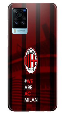 AC Milan Mobile Back Case for Vivo X60 Pro  (Design - 155)