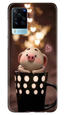 Cute Bunny Mobile Back Case for Vivo X60 Pro (Design - 213)