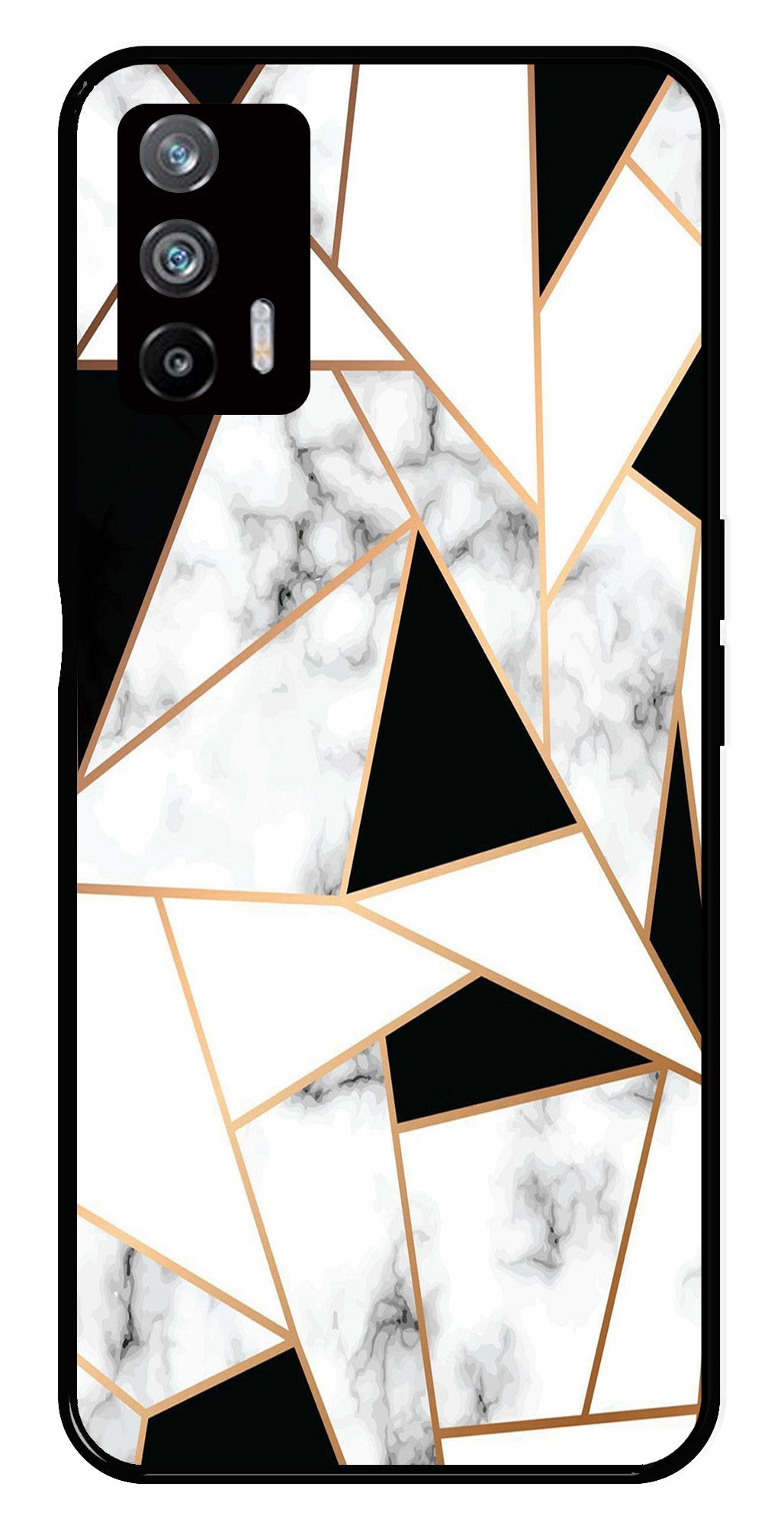 Marble Design2 Metal Mobile Case for Realme X7 Max 5G   (Design No -08)