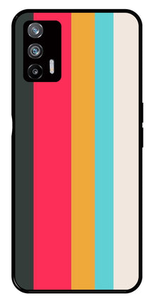 Muted Rainbow Metal Mobile Case for Realme X7 Max 5G