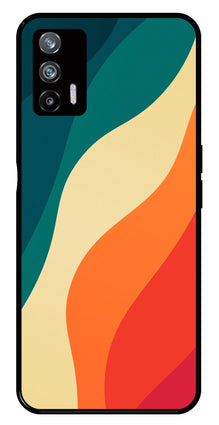 Muted Rainbow Metal Mobile Case for Realme X7 Max 5G