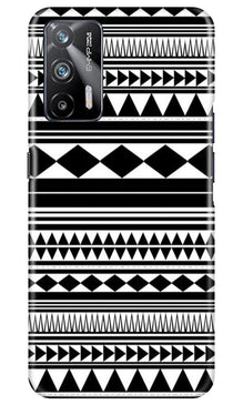 Black white Pattern Mobile Back Case for Realme X7 Max 5G (Design - 5)