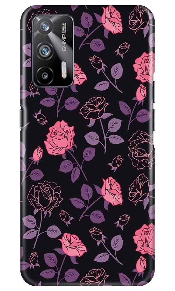 Rose Black Background Case for Realme X7 Max 5G