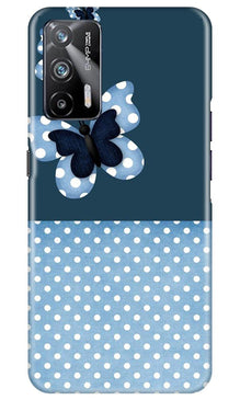 White dots Butterfly Mobile Back Case for Realme X7 Max 5G (Design - 31)