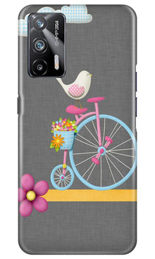 Sparron with cycle Mobile Back Case for Realme X7 Max 5G (Design - 34)