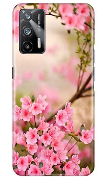 Pink flowers Mobile Back Case for Realme X7 Max 5G (Design - 69)