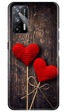 Red Hearts Mobile Back Case for Realme X7 Max 5G (Design - 80)