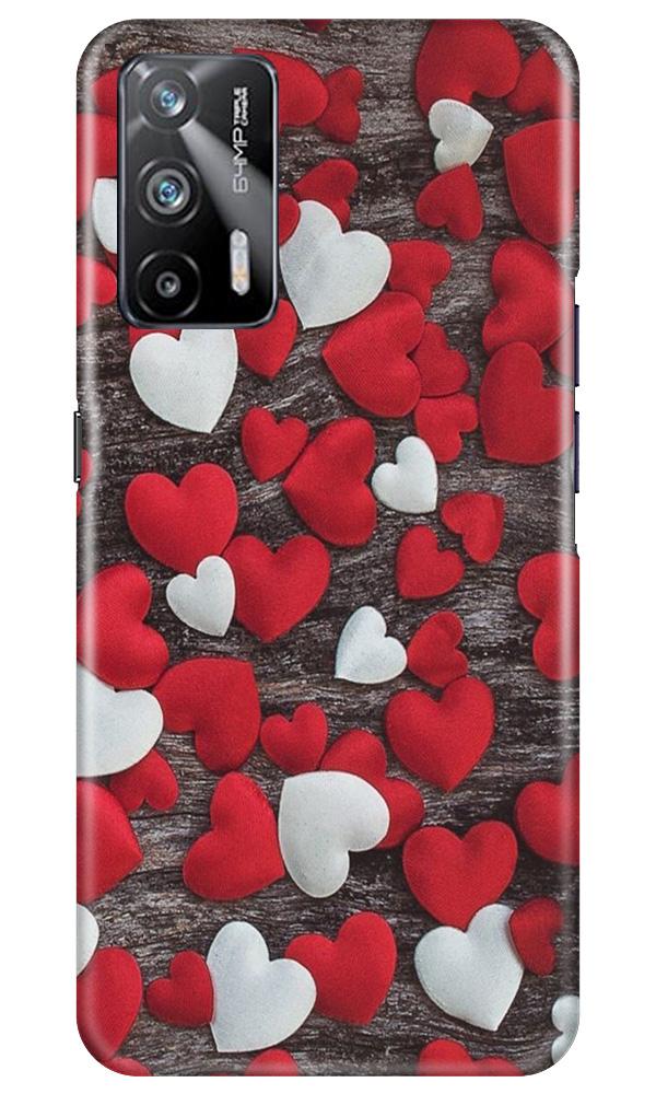 Red White Hearts Case for Realme X7 Max 5G  (Design - 105)