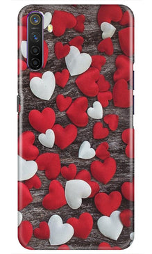 Red White Hearts Case for Realme XT  (Design - 105)