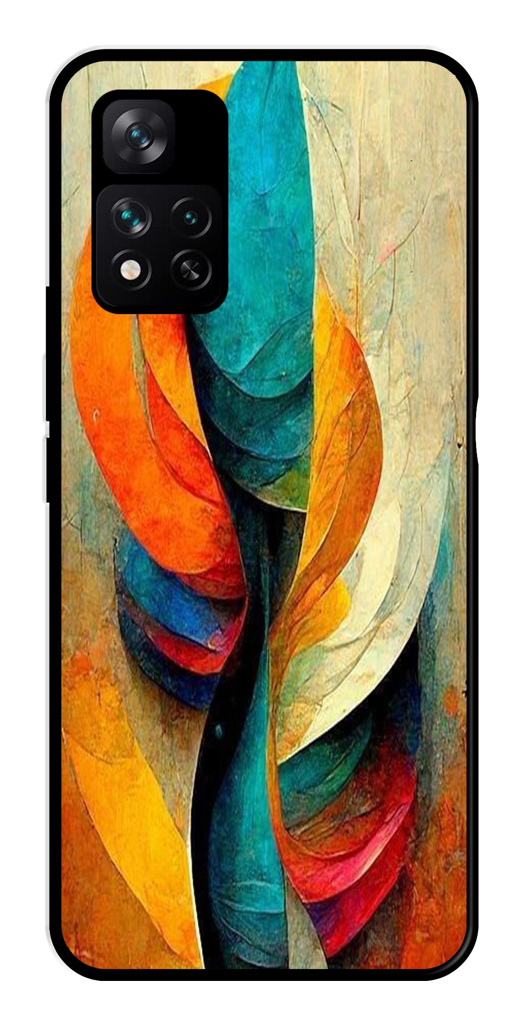 Modern Art Metal Mobile Case for Xiaomi 11i 5G   (Design No -11)