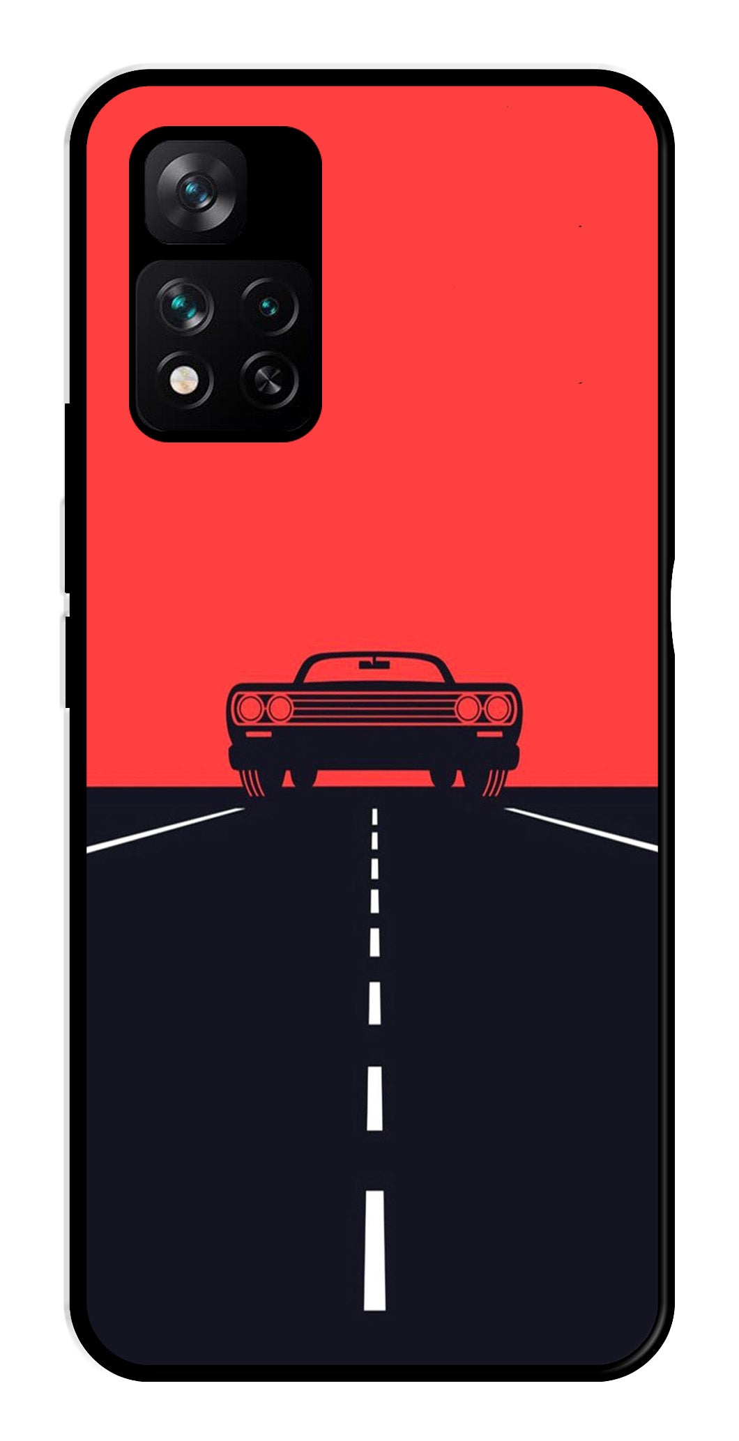 Car Lover Metal Mobile Case for Xiaomi 11i 5G   (Design No -21)