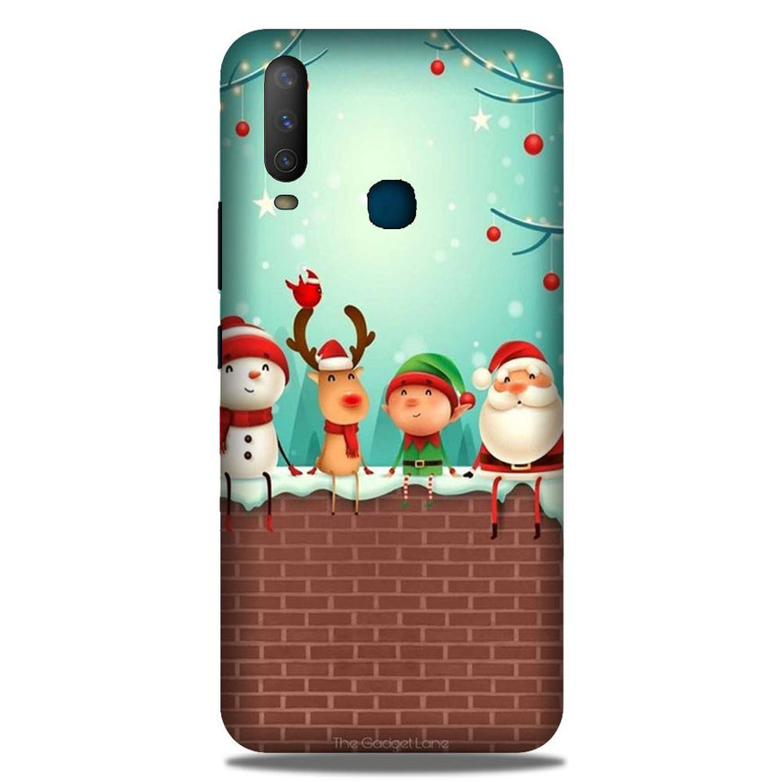 Santa Claus Mobile Back Case for Vivo Y17 (Design - 334)