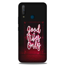 Good Vibes Only Mobile Back Case for Vivo Y17 (Design - 354)