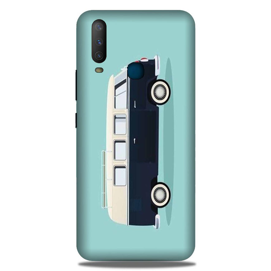 Travel Bus Mobile Back Case for Vivo U10   (Design - 379)