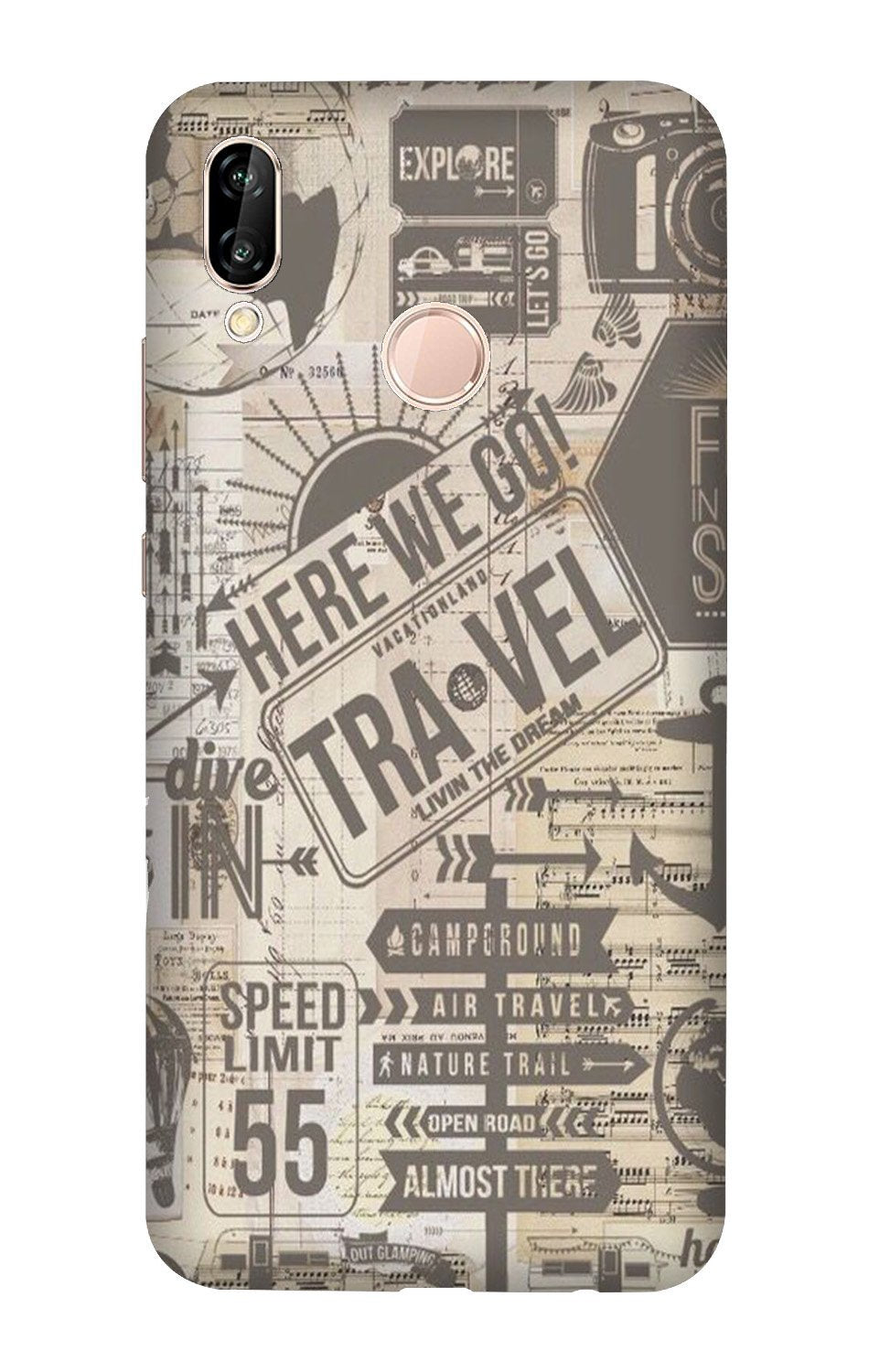 Travel Case for Huawei Nova 3i  (Design - 104)