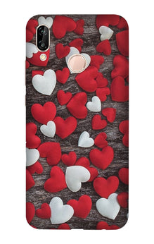 Red White Hearts Case for Honor 10 lite  (Design - 105)