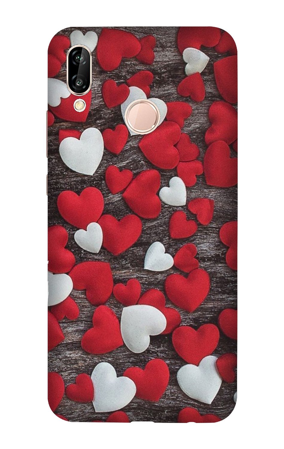 Red White Hearts Case for Huawei Nova 3i  (Design - 105)