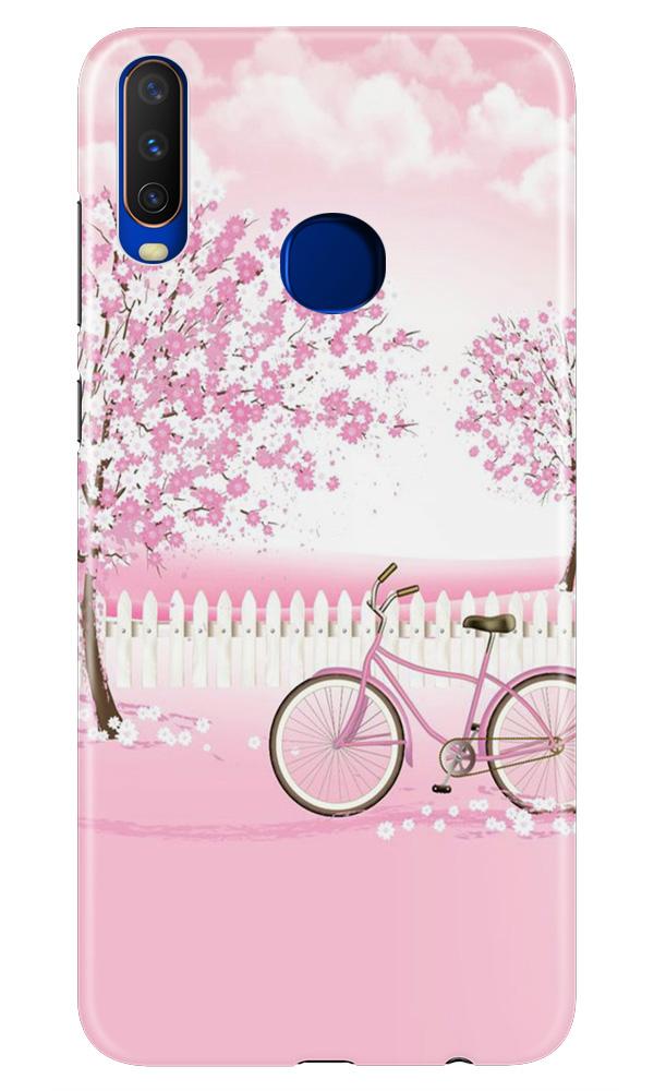 Pink Flowers Cycle Case for Vivo Z1 Pro(Design - 102)