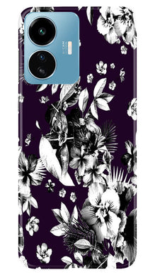 white flowers Mobile Back Case for iQOO Z6 Lite 5G (Design - 7)