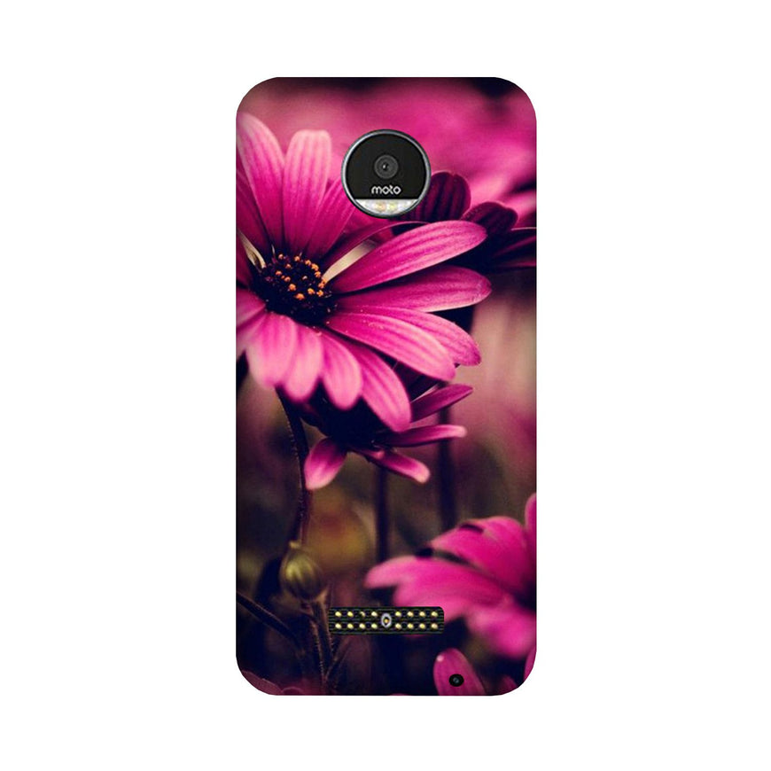 Purple Daisy Case for Moto Z Play