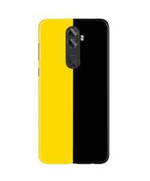 Black Yellow Pattern Mobile Back Case for Gionee A1 Plus (Design - 397)