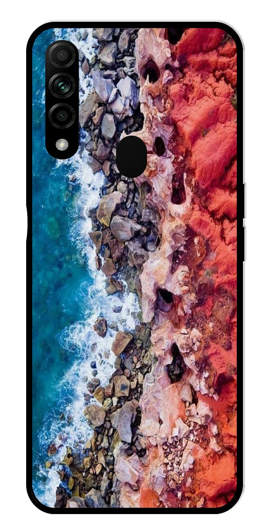 Sea Shore Metal Mobile Case for Oppo A31   (Design No -18)