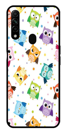 Owls Pattern Metal Mobile Case for Oppo A31