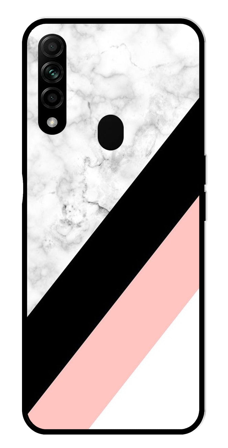 Marble Design Metal Mobile Case for Oppo A31   (Design No -24)