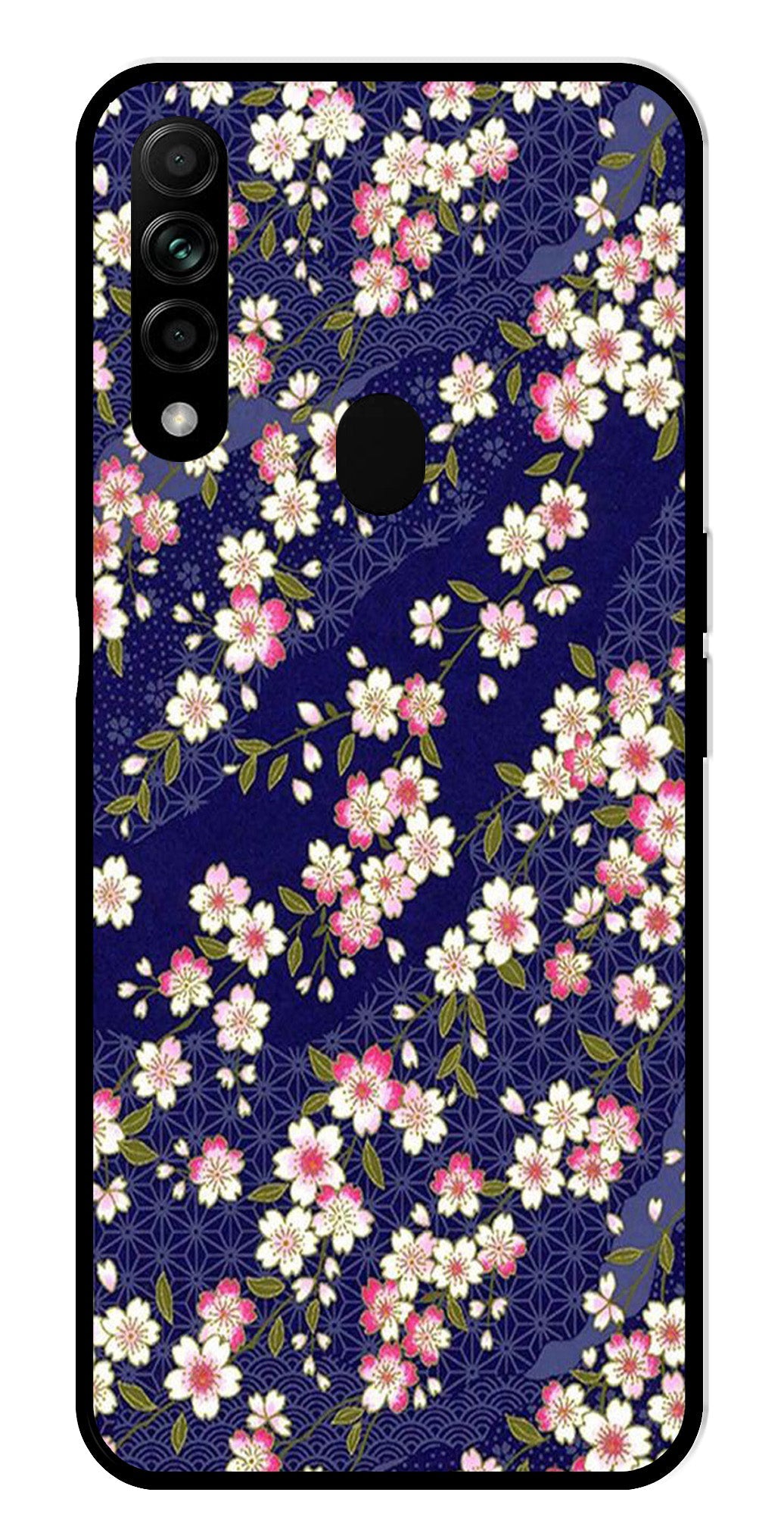 Flower Design Metal Mobile Case for Oppo A31   (Design No -25)