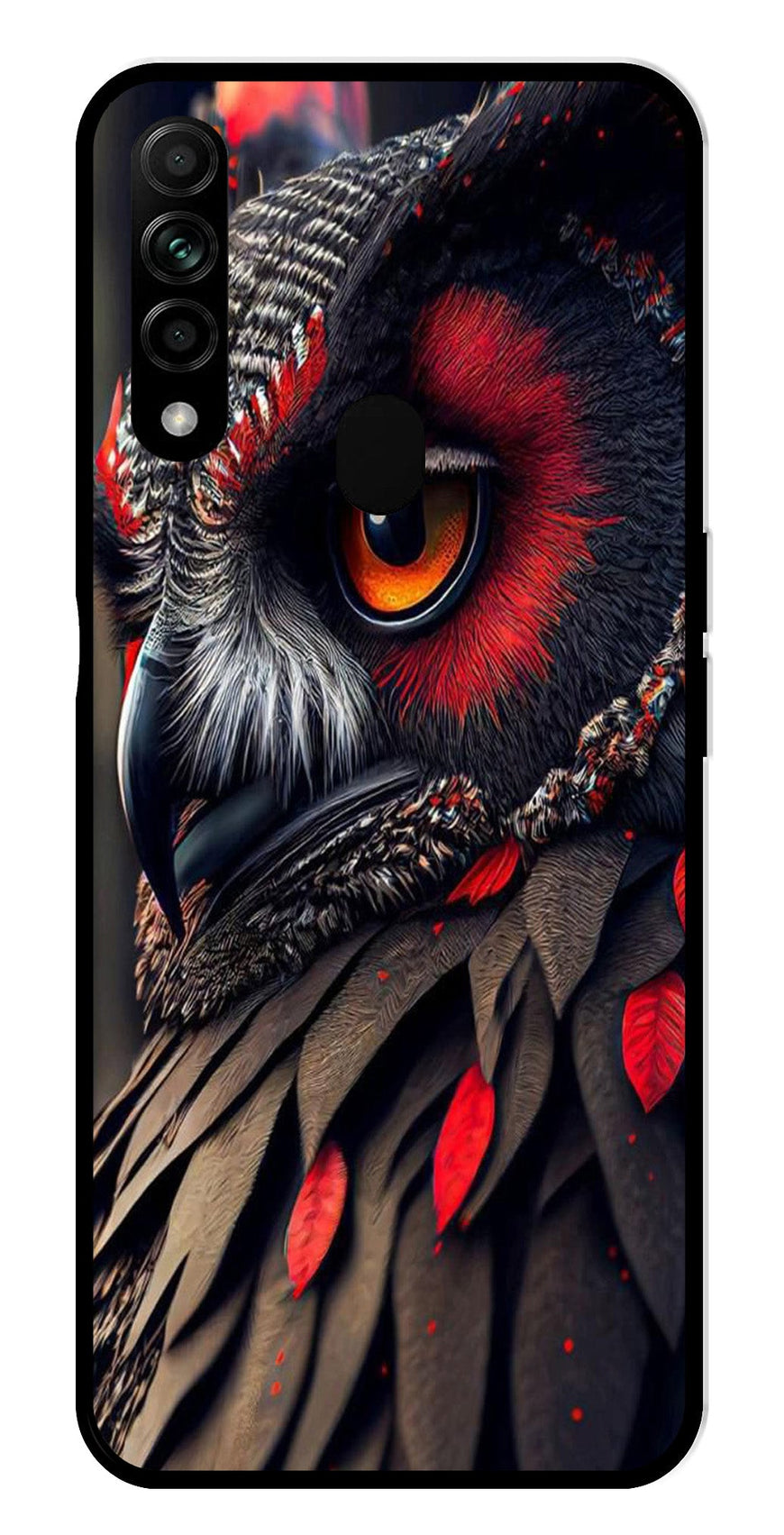 Owl Design Metal Mobile Case for Oppo A31   (Design No -26)