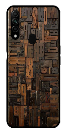 Alphabets Metal Mobile Case for Oppo A31