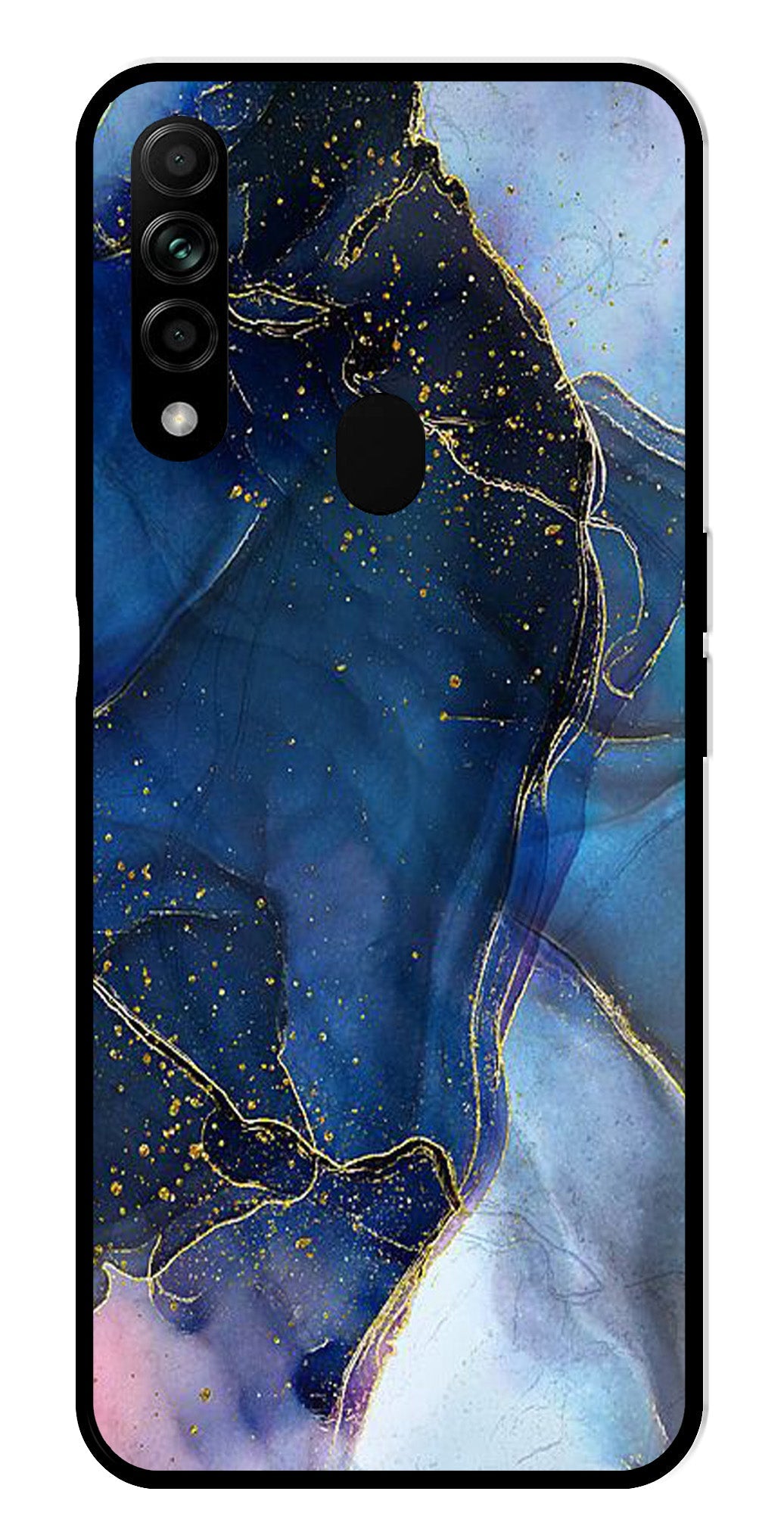 Blue Marble Metal Mobile Case for Oppo A31   (Design No -34)