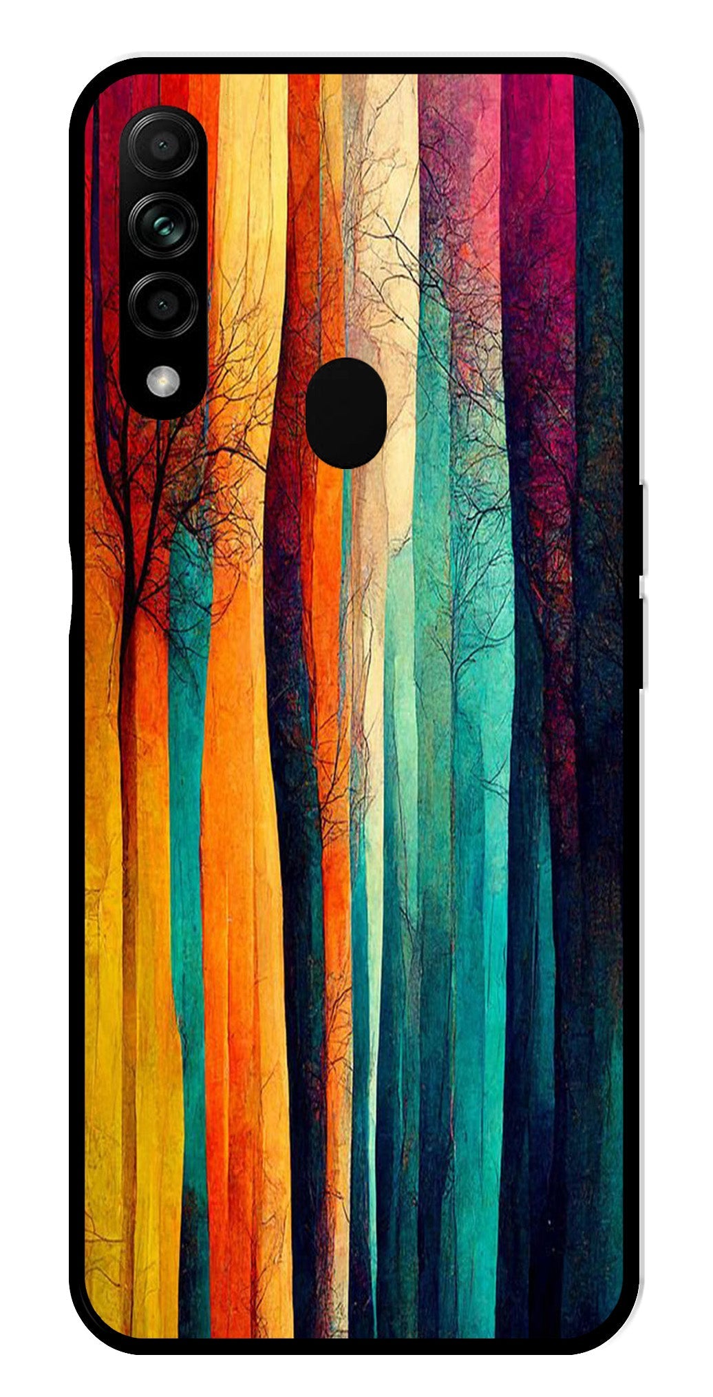 Modern Art Colorful Metal Mobile Case for Oppo A31   (Design No -47)