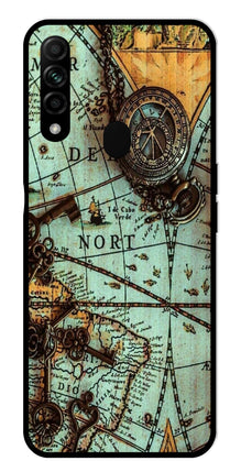 Map Design Metal Mobile Case for Oppo A31