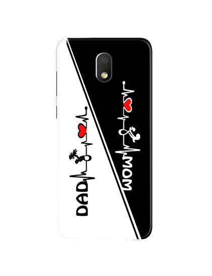 Love Mom Dad Mobile Back Case for Moto G4 Play (Design - 385)