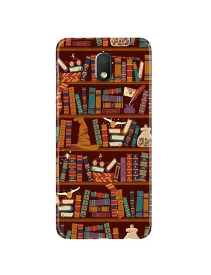 Book Shelf Mobile Back Case for Moto G4 Play (Design - 390)