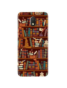 Book Shelf Mobile Back Case for Moto G4 Play (Design - 390)