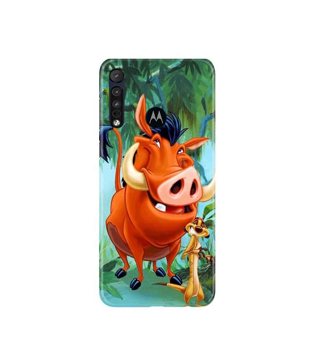 Timon and Pumbaa Mobile Back Case for Moto G8 Plus (Design - 305)