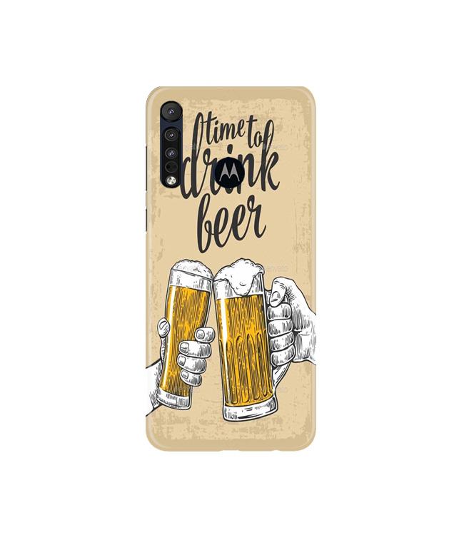 Drink Beer Mobile Back Case for Moto G8 Plus (Design - 328)