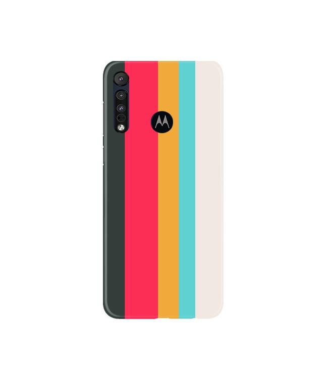 Color Pattern Mobile Back Case for Moto G8 Plus (Design - 369)